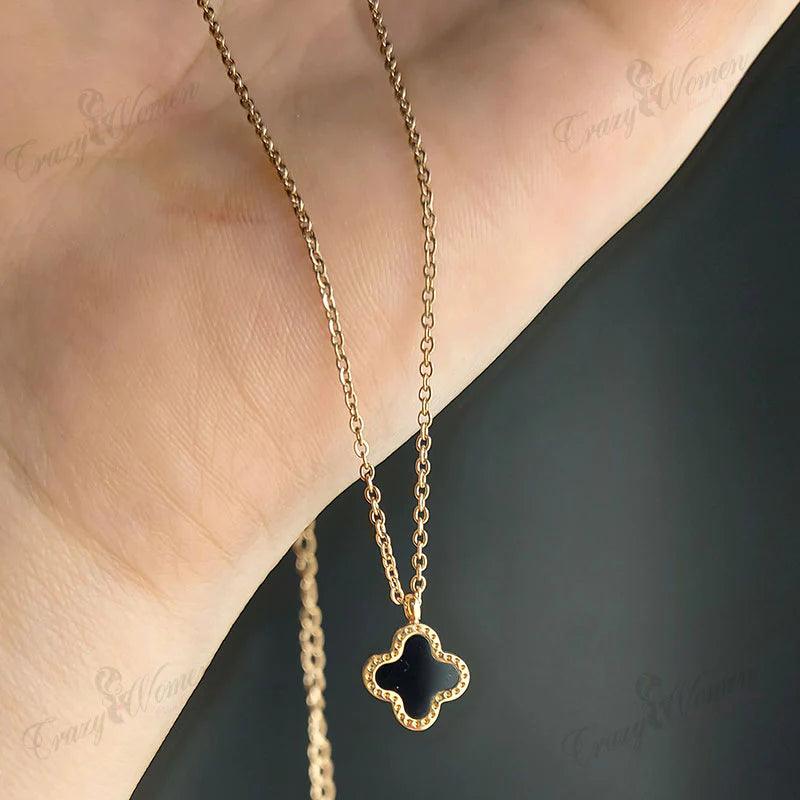 Double Sided Clover Pendant