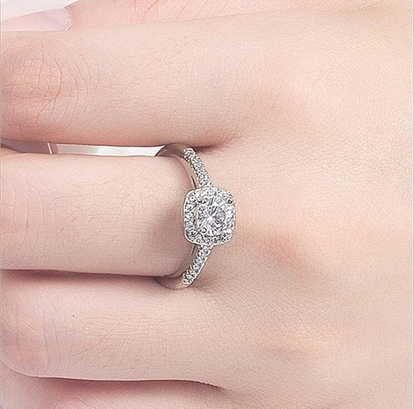 Diamond Ring Silver