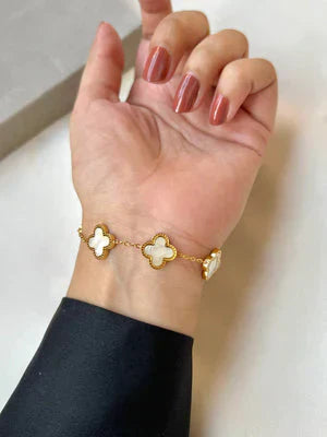Double Sided Clover Bracelet