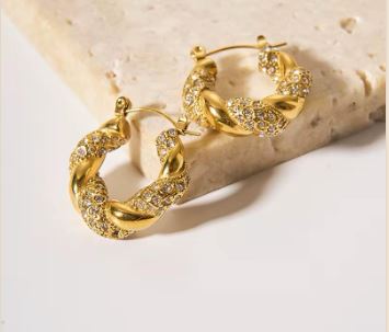 Zircon Twisted earrings