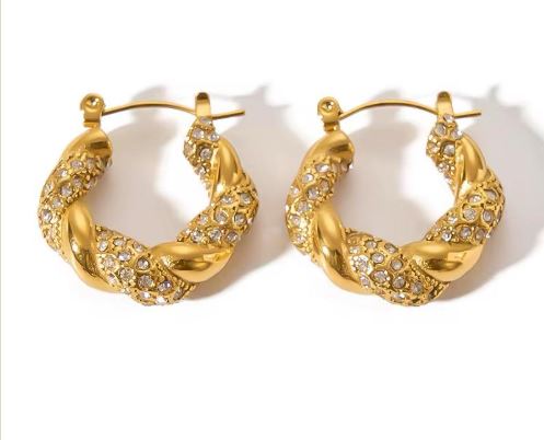 Zircon Twisted earrings