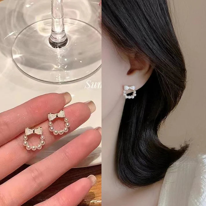 Bow Pearl - Earring