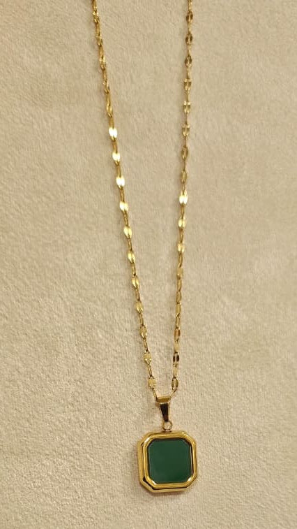 Minimalist Green Pendant