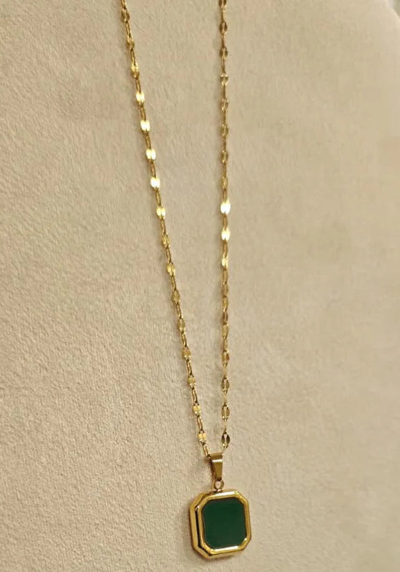 Minimalist Green Pendant