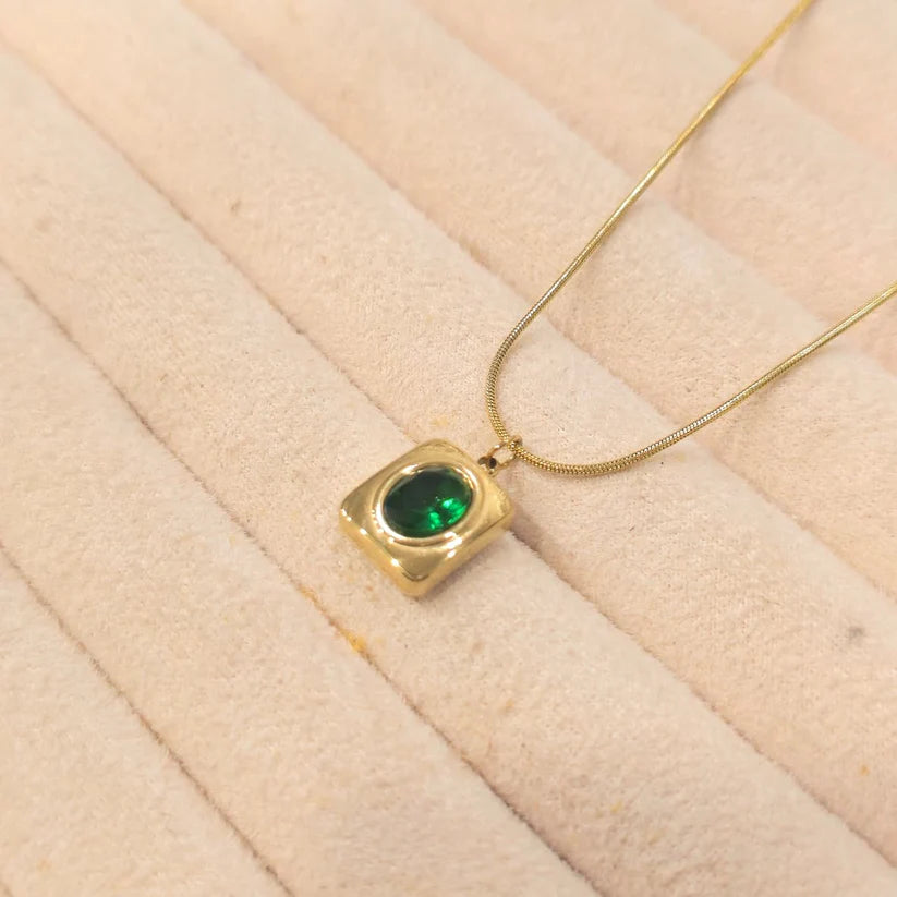 Emerald Stone Necklace