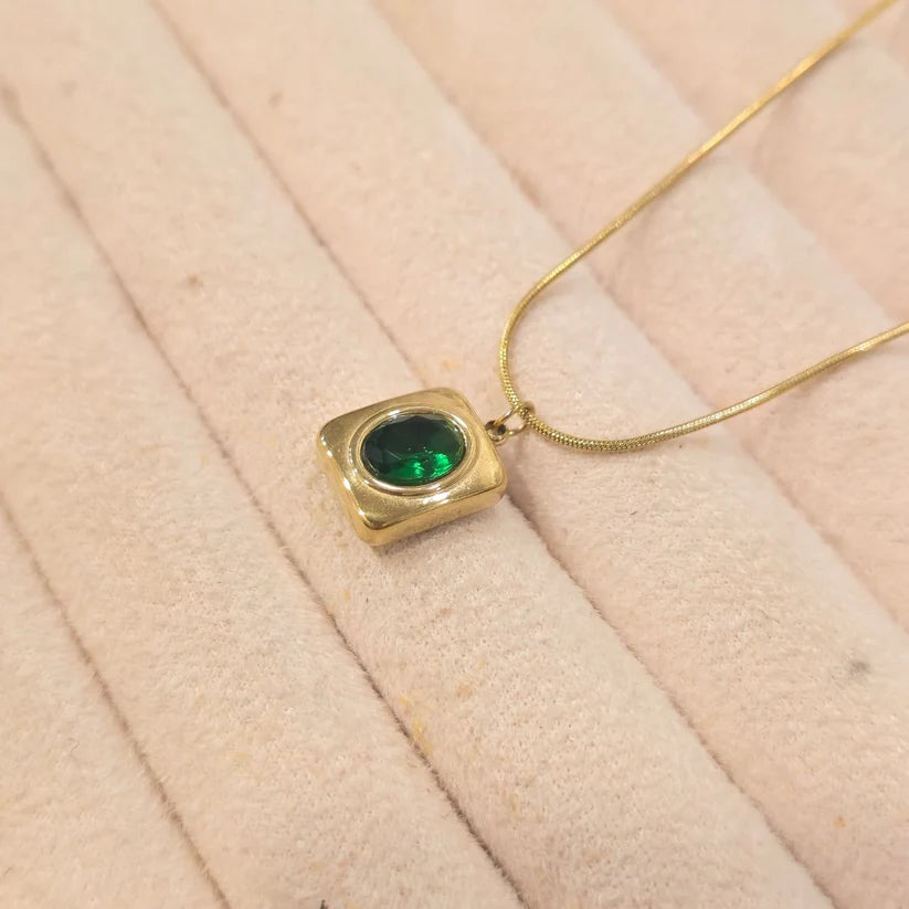 Emerald Stone Necklace