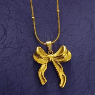 Antique Bow Necklace