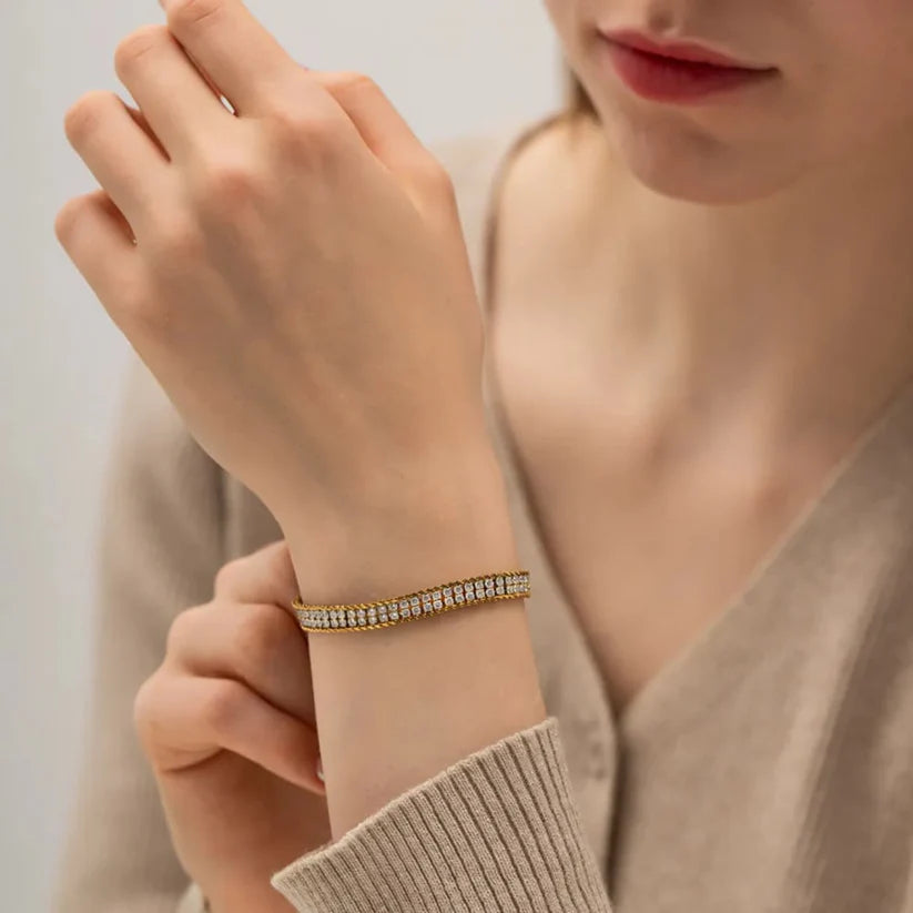 Multi Layer Zircon Bracelet