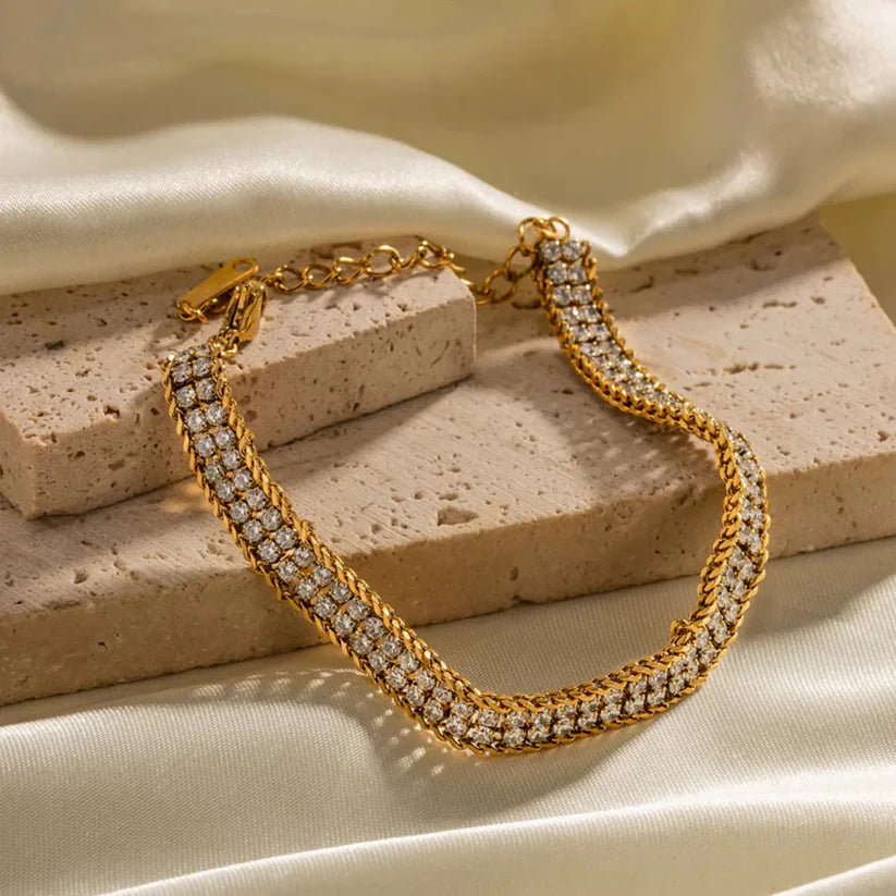 Multi Layer Zircon Bracelet
