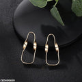 Oval Plain Drop Earring
