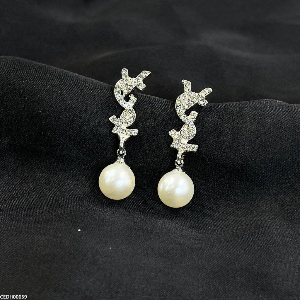 YSL Pearl Drop Earrings