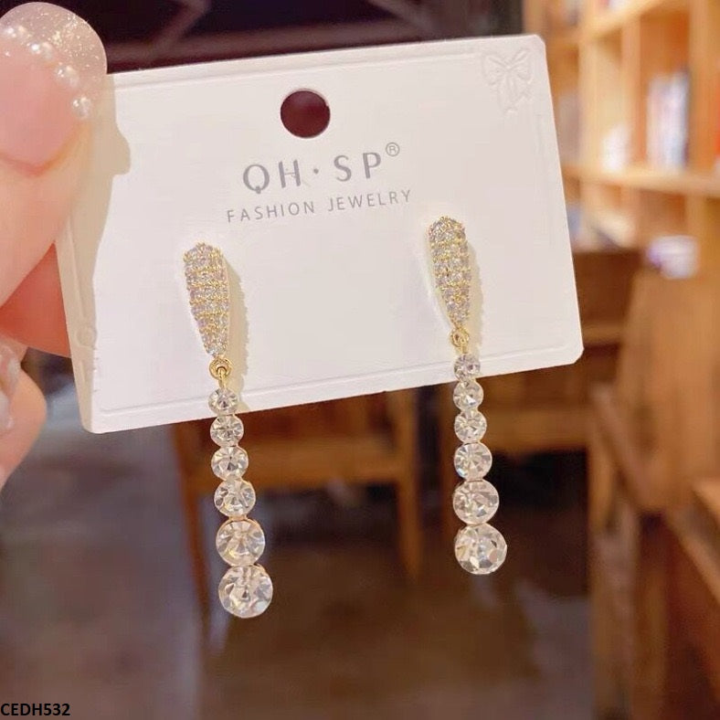 Round Drop Earrings