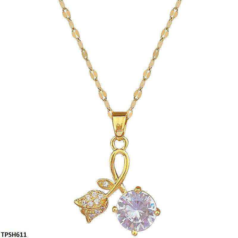 Flower Circle Drop Pendant