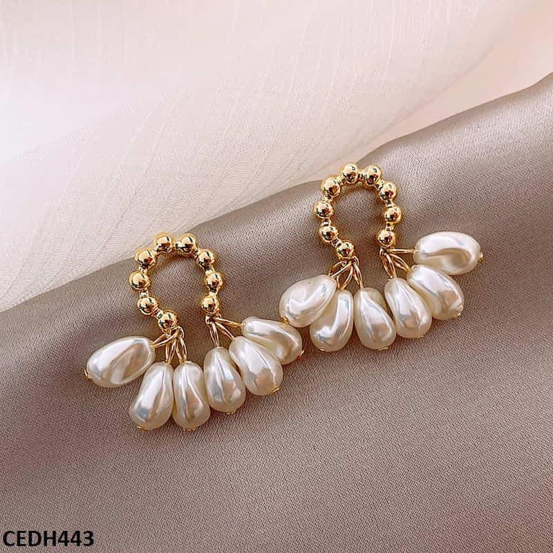 Beads Drop Earrings Pair