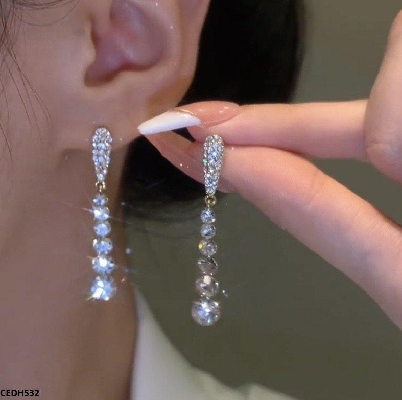 Round Drop Earrings