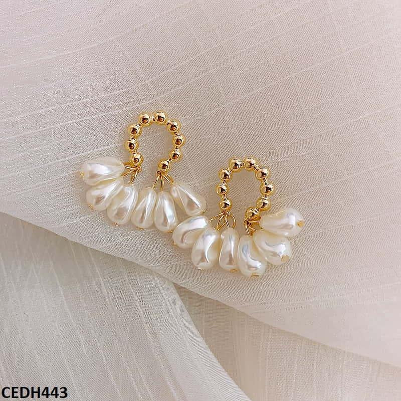 Beads Drop Earrings Pair