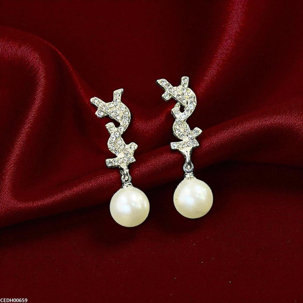 YSL Pearl Drop Earrings