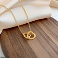 Double Heart Stainless Steel Pendent