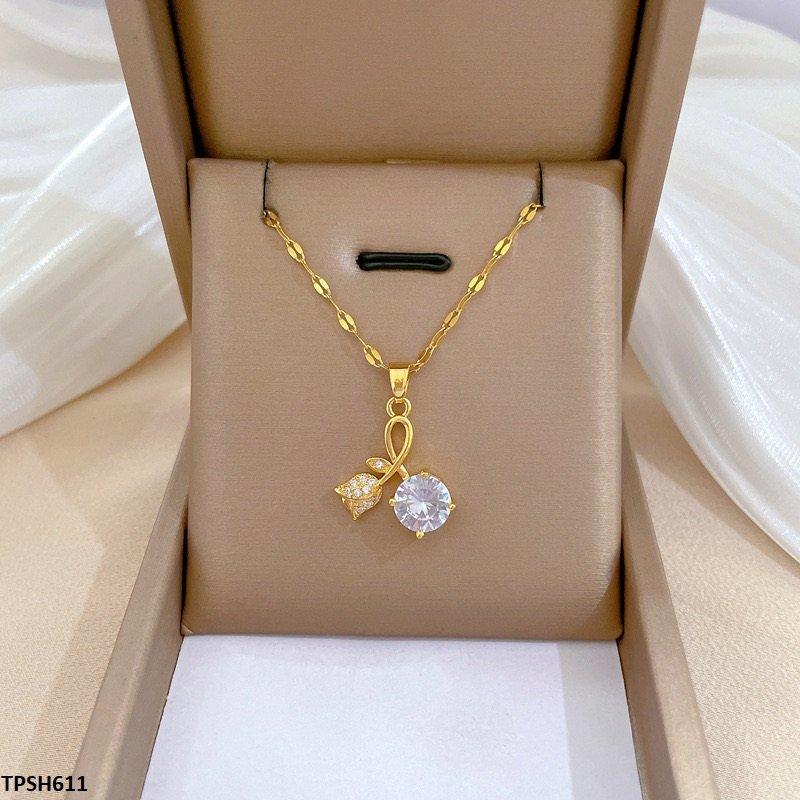 Flower Circle Drop Pendant