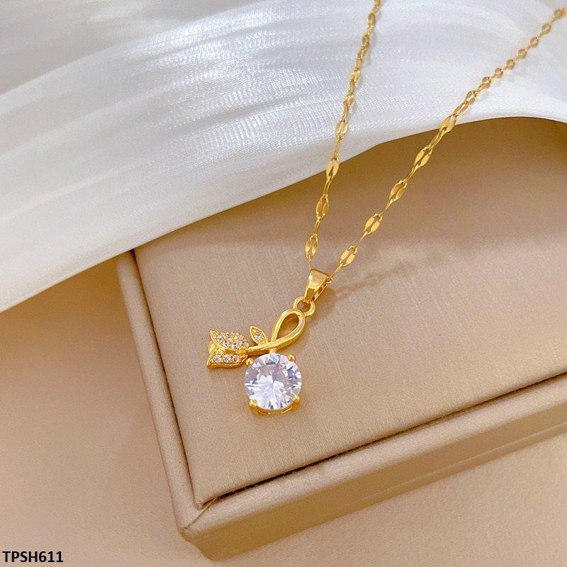 Flower Circle Drop Pendant