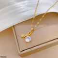 Flower Circle Drop Pendant