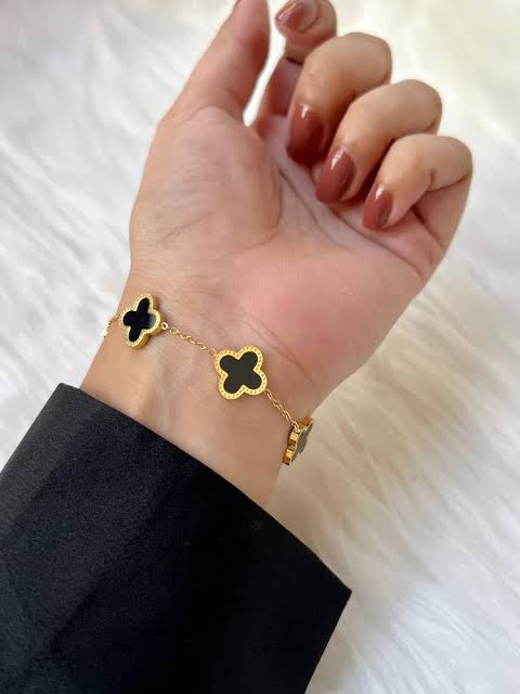 Double Sided Clover Bracelet